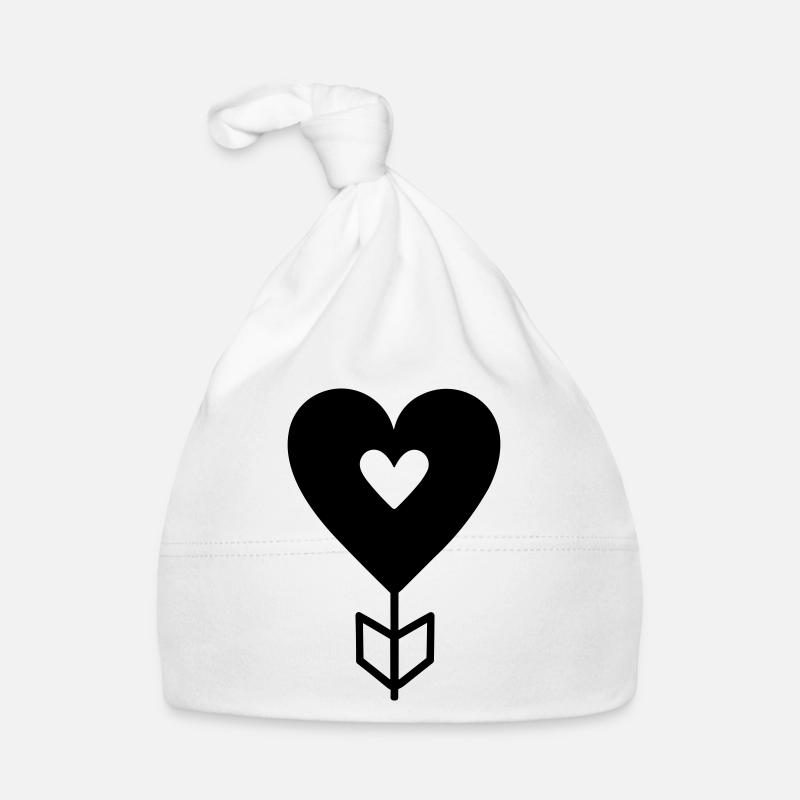 Flèche coeur Bonnet bio Bébé