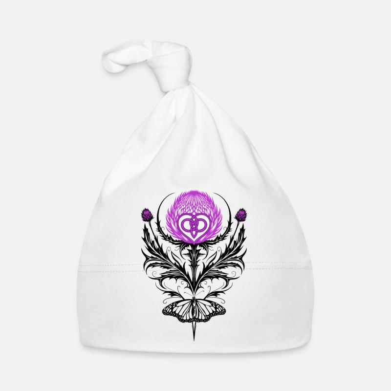 Chardon avec noeud papillon Bonnet bio Bébé