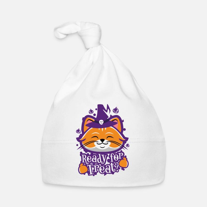 Mignon Drôle Halloween Kitty Bonnet bio Bébé