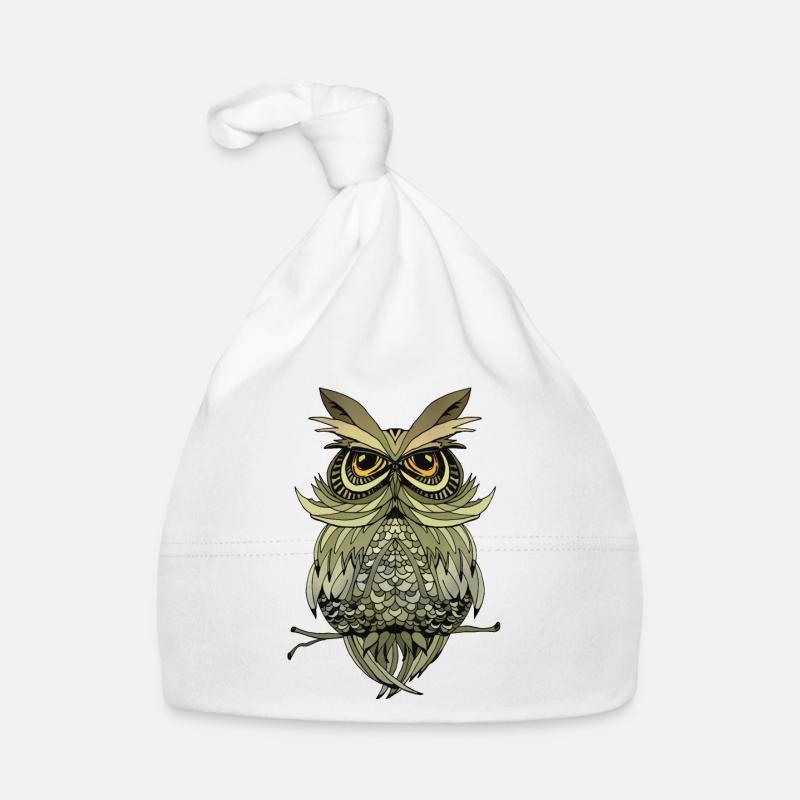 Eule Vogel Baby Bio-Mütze