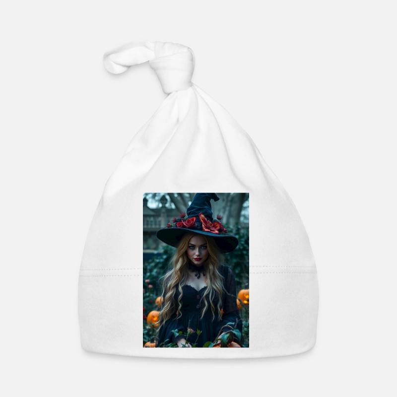 JARDIN D’HALLOWEEN - Bonnet bio Bébé - blanc