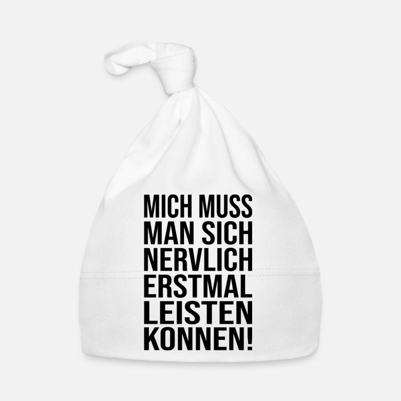 Lustiger Spruch Bild Witzig Humor Geschenkidee Baby Bio-Mütze