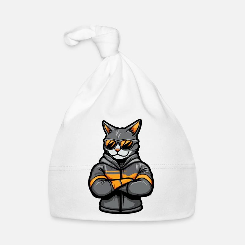 Katze Comic Baby Bio-Mütze