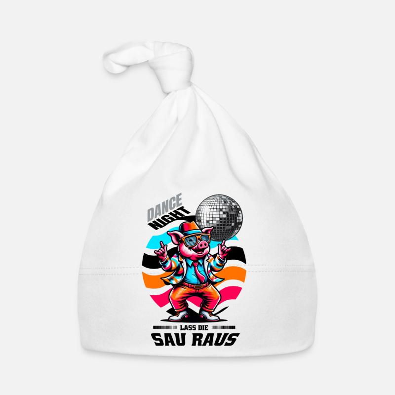 Funny Dance Sow Organic Baby Cap