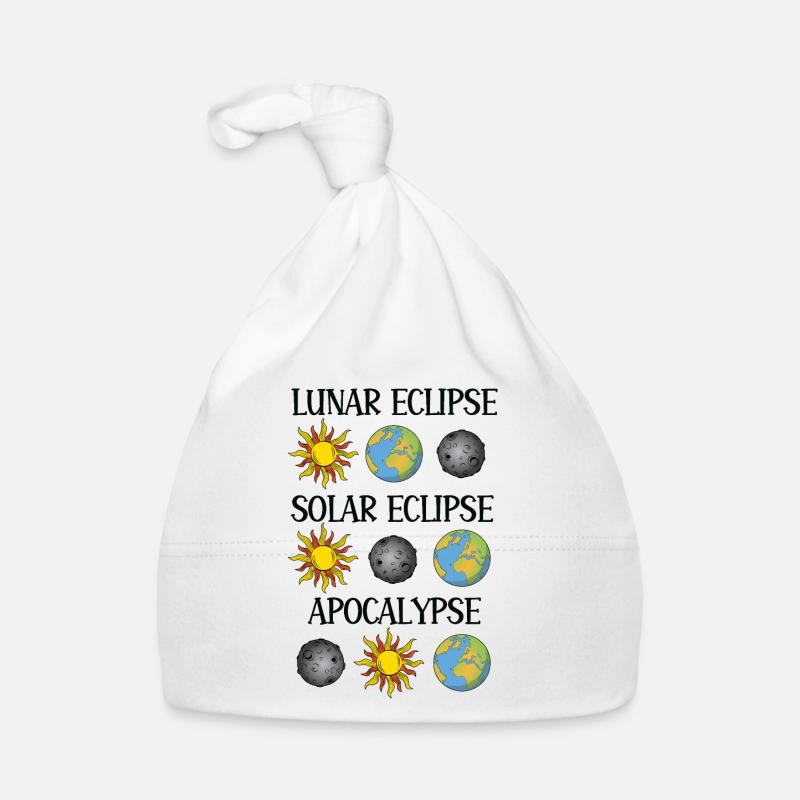 Éclipse lunaire Éclipse solaire Apocalypse Bonnet bio Bébé