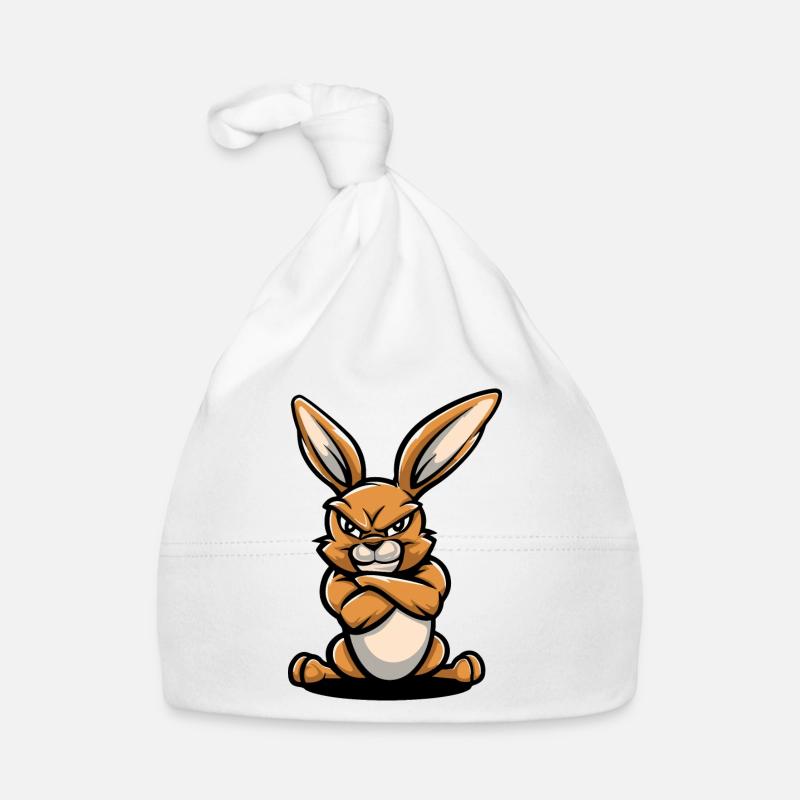 Bande dessinée Bunny - Bonnet bio Bébé - blanc