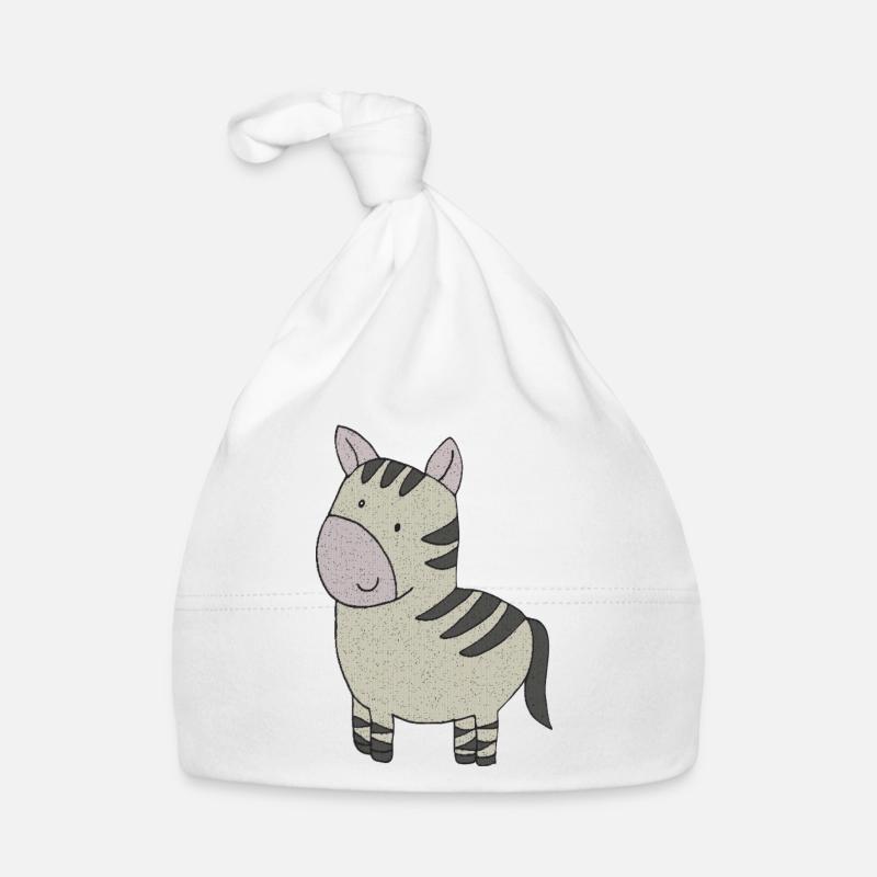 zebra stoff Baby Bio-Mütze