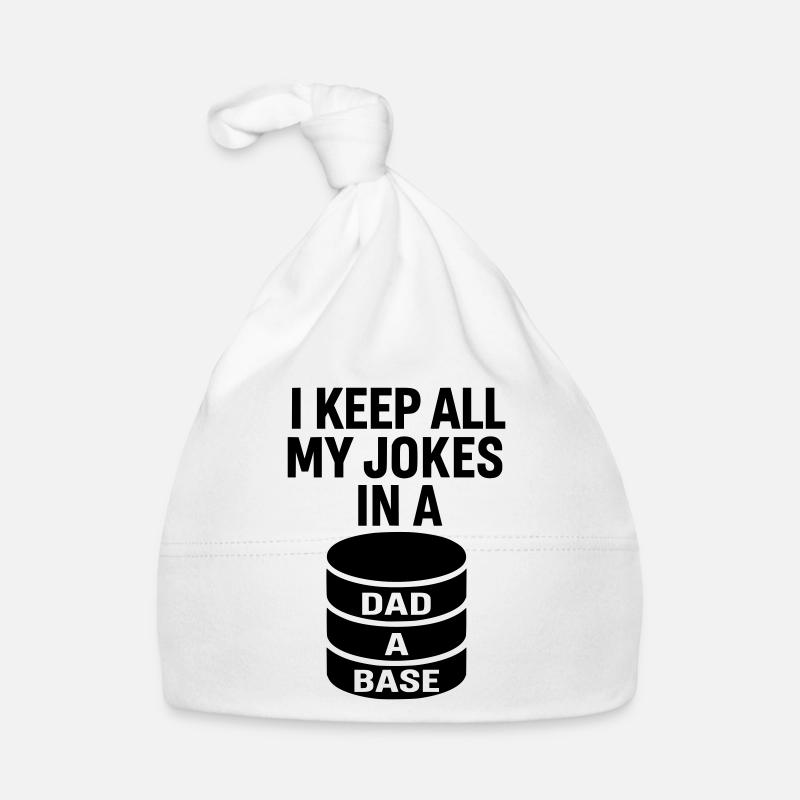 Dad-A-Base - Dad Joke Design for Nerd Dads Organic Baby Cap