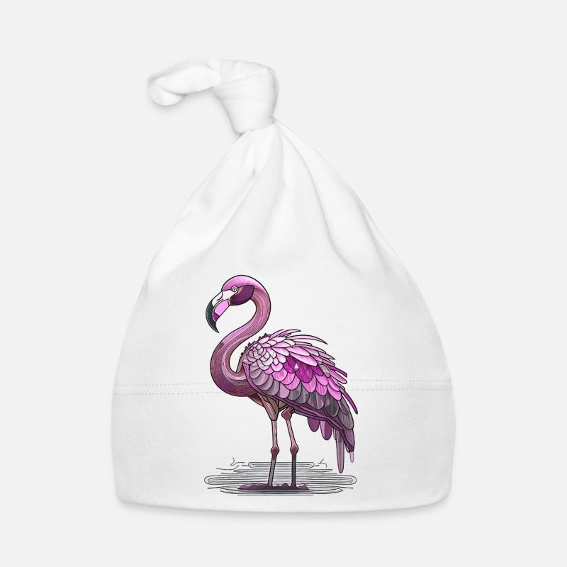 Flamingo Organic Baby Cap
