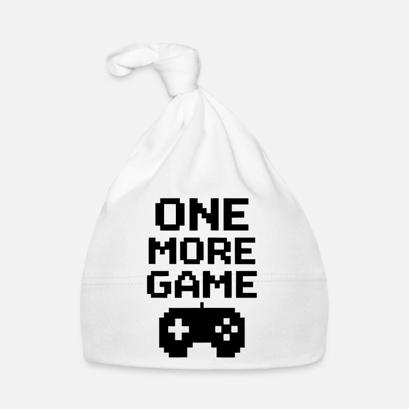 Another Game Pixel Saying Gamer Organic Baby Cap
