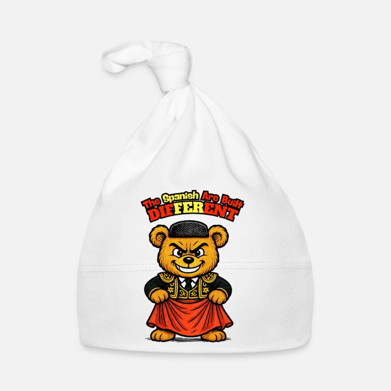 Spanish Teddy Bear - Spanish Humor Organic Baby Cap