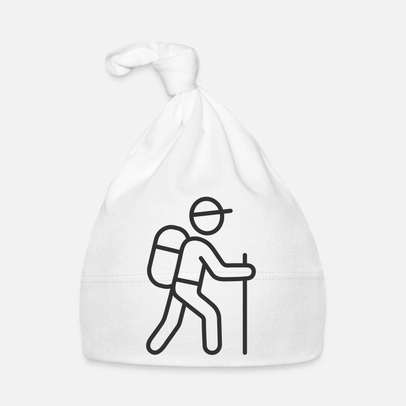 Hiking Adventure Line Symbol Baby Bio-Mütze