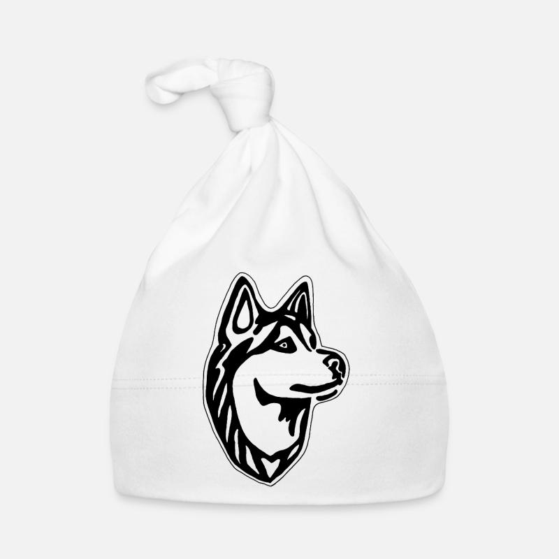 Husky Dog Organic Baby Cap