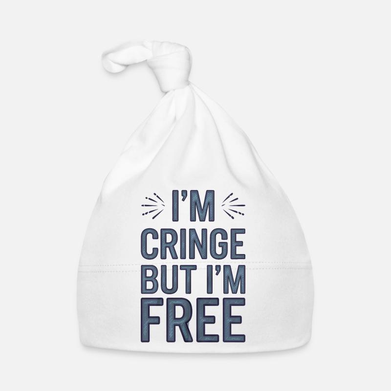 Humorous Saying, Bering Free  Organic Baby Cap