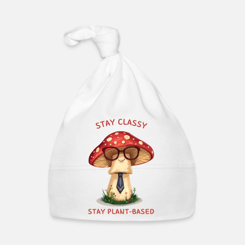 Stay Classy - Design de champignon nostalgique Bonnet bio Bébé