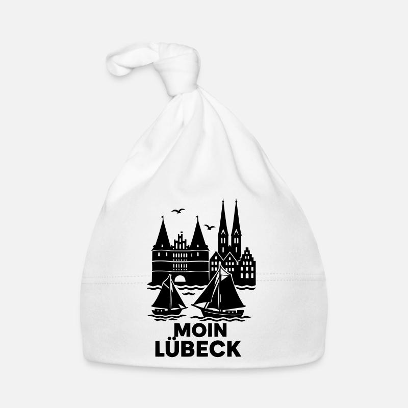 Lübeck Silhouette Moin Baby Bio-Mütze