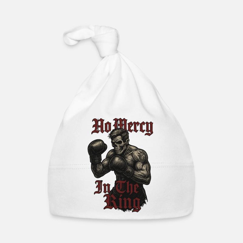 No Mercy In The Ring Boxer Crâne Bonnet bio Bébé