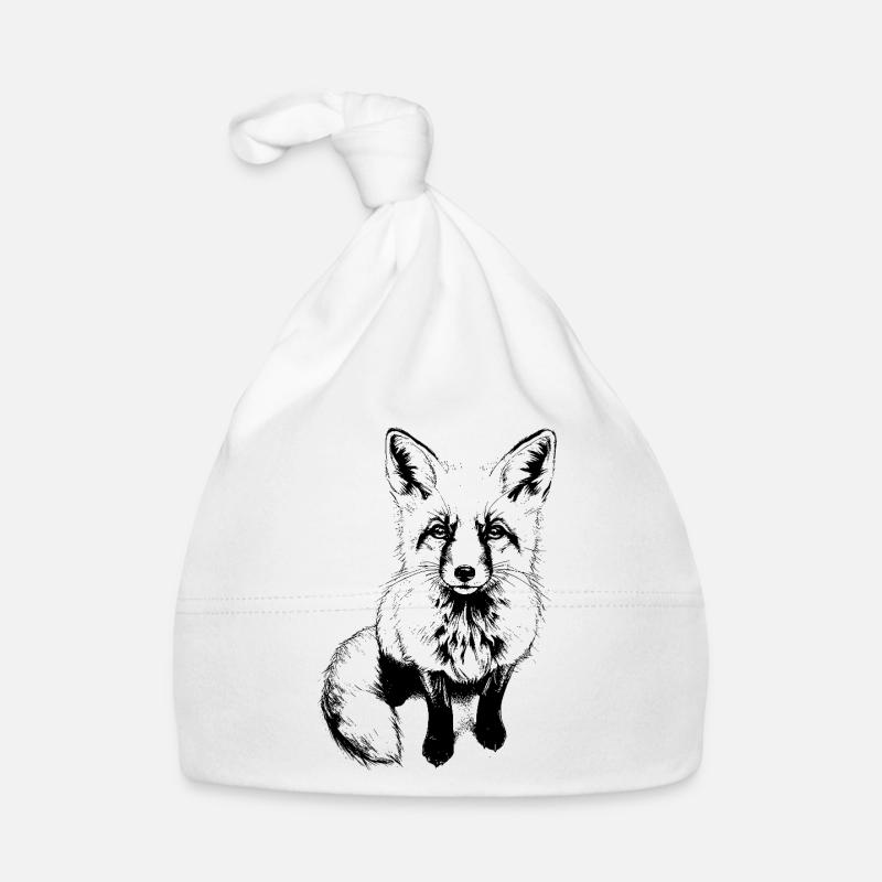 Cute Fox Organic Baby Cap