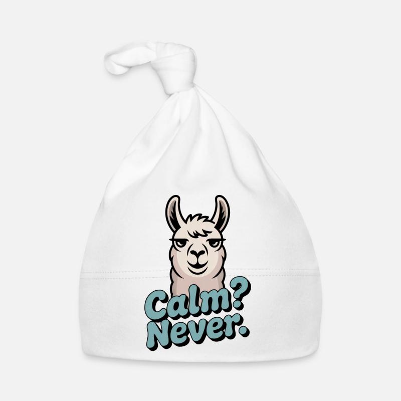 Calm? Never. – Null Gelassenheit Baby Bio-Mütze