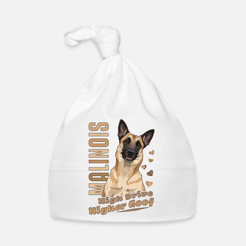 Belgischer Malinois High Drive Higher Goof Baby Bio-Mütze