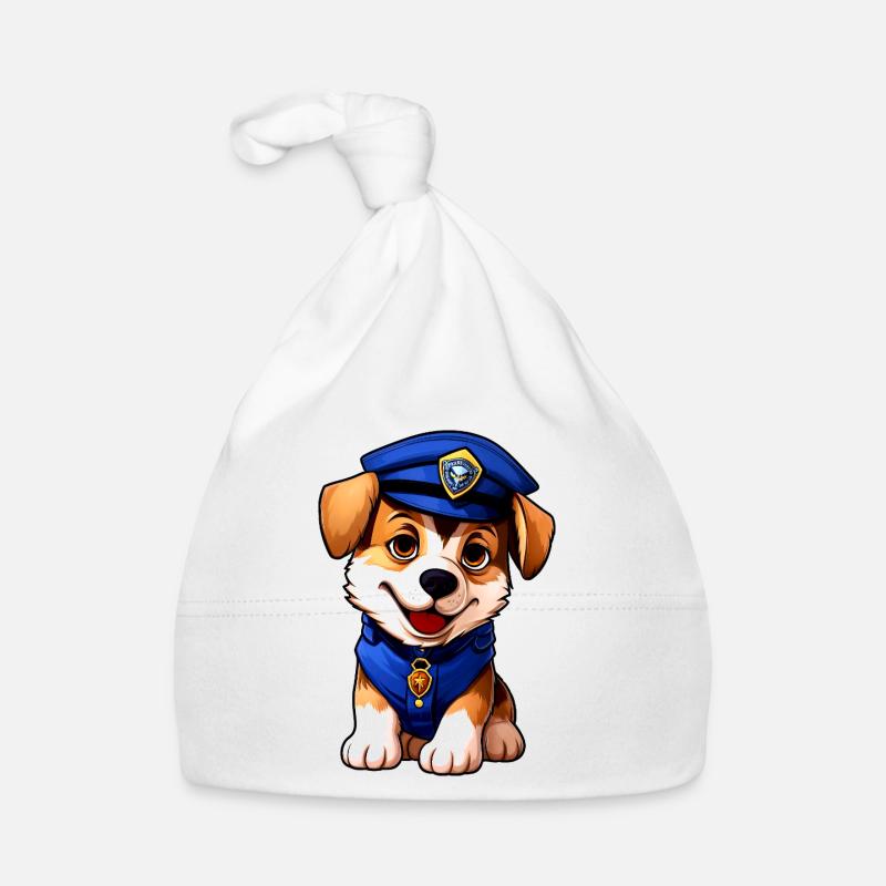Policier canin Bonnet bio Bébé