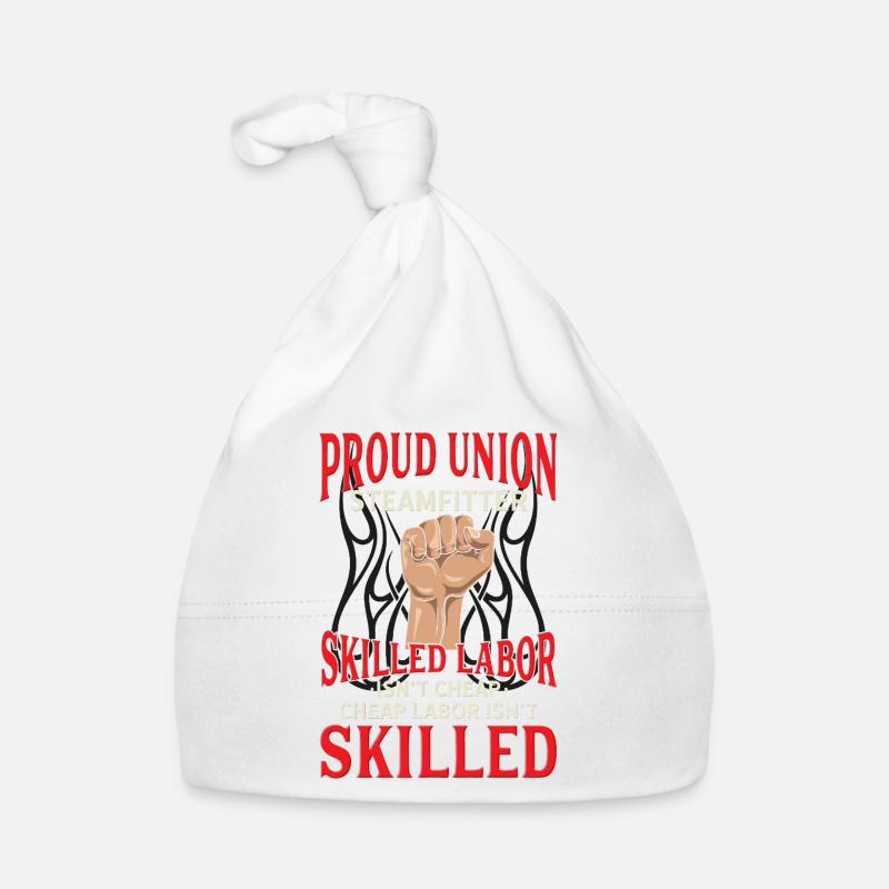 Proud Union Steamfitter Conception de Main-d’œuvre qualifiée Bonnet bio Bébé