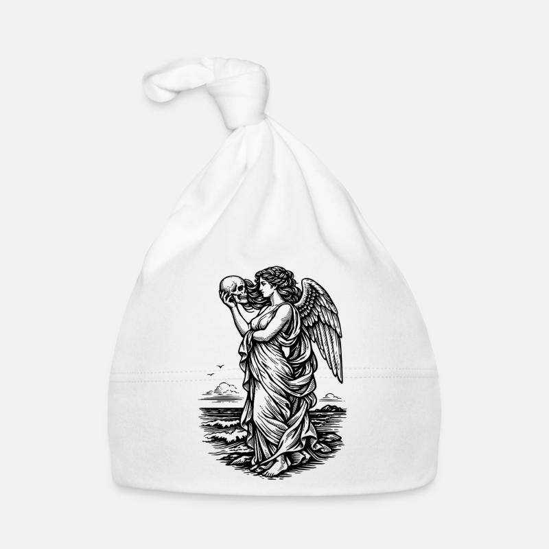 La déesse grecque Aphrodite à la mer avec le skul Bonnet bio Bébé