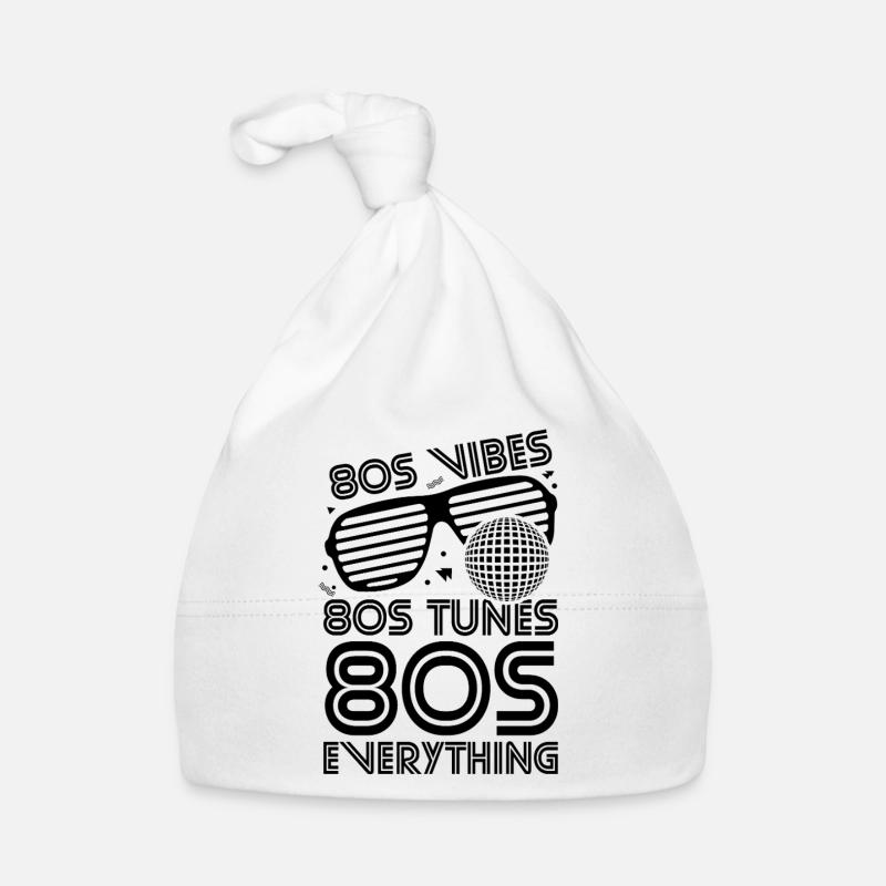 Blague des années 80 - Bonnet bio Bébé - blanc