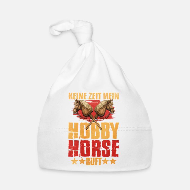 Doppelte Pferdeköpfe Hobby Horse Statement Baby Bio-Mütze