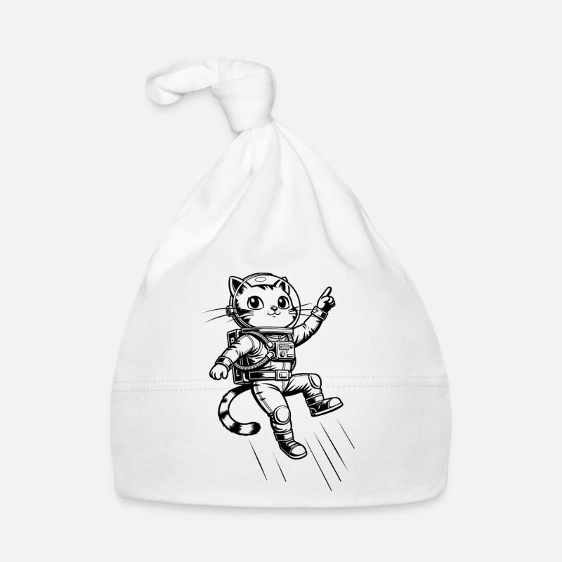 Cat Astronaut Organic Baby Cap