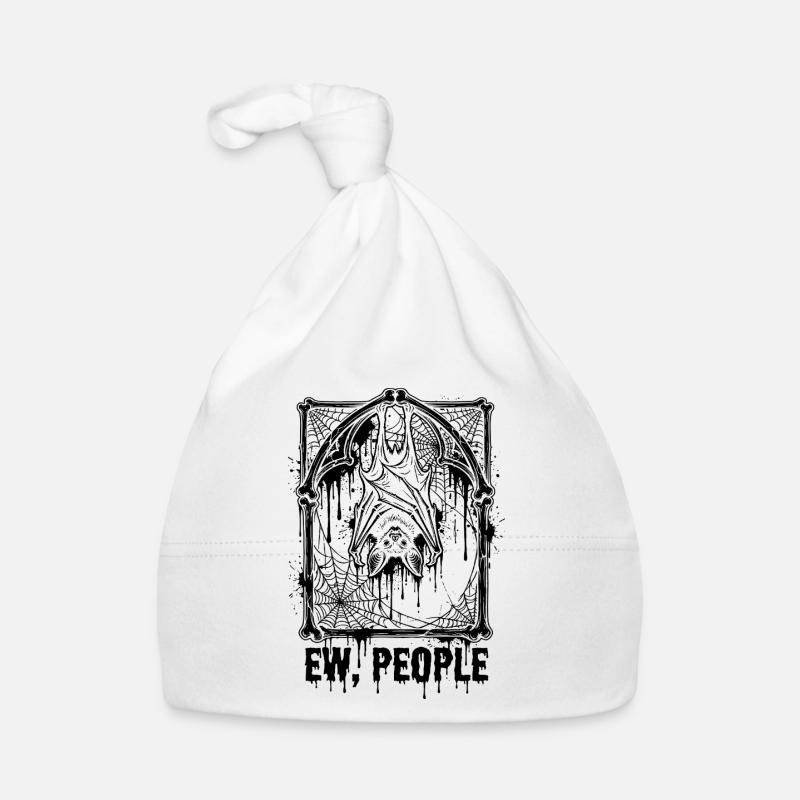 Ew People Bat Gothic Organic Baby Cap
