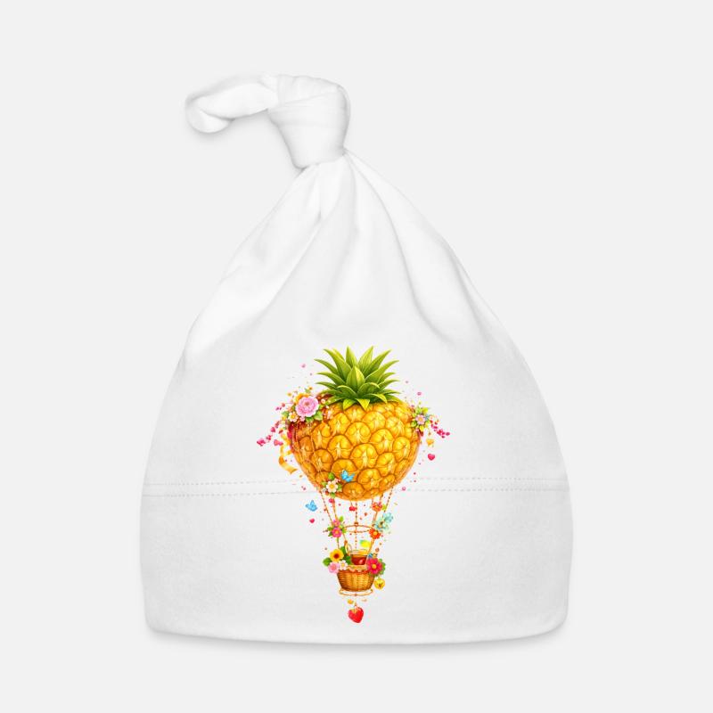 Fantasme de montgolfière à l’ananas Bonnet bio Bébé