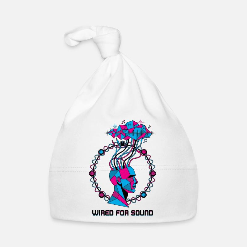 Wired for Sound Cyber Head Organic Baby Cap