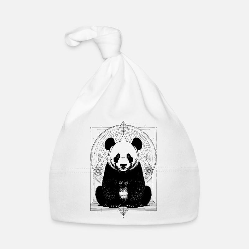 Panda Pattern Organic Baby Cap