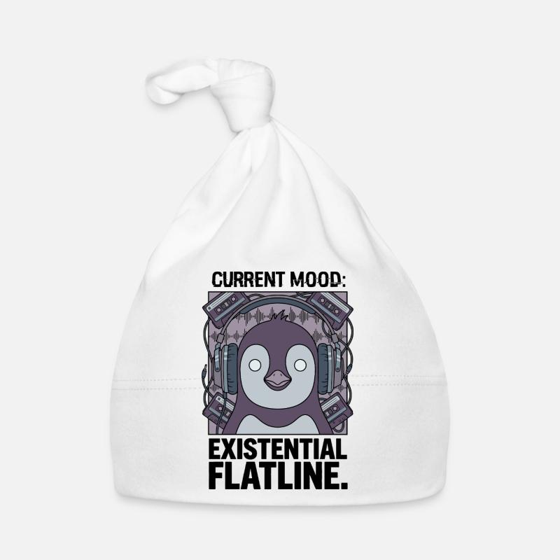 Current mood Existential zero line Organic Baby Cap