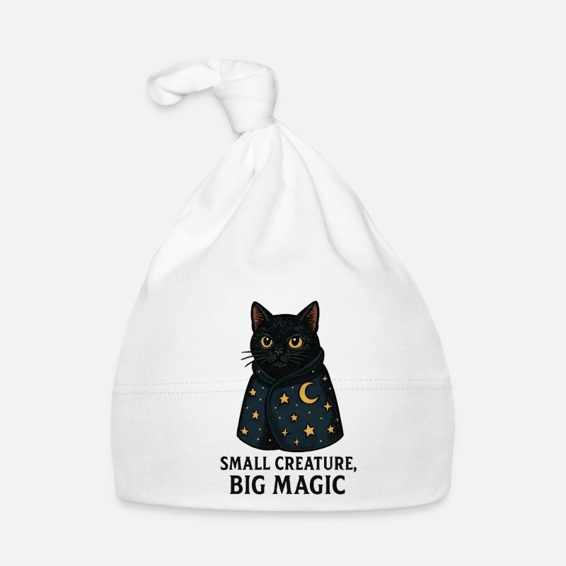 Moonlit Night Cat Star Cape Organic Baby Cap