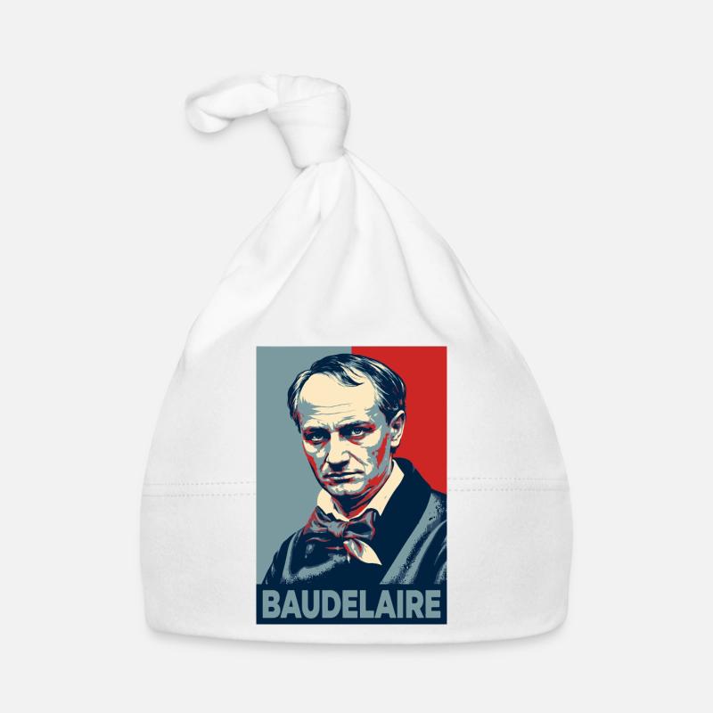 Baudelaire Pop Art Portrait Organic Baby Cap