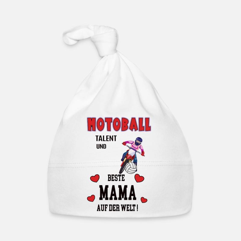 Motoball Beste Mama Mutter Muttertag Geburtstag Baby Bio-Mütze