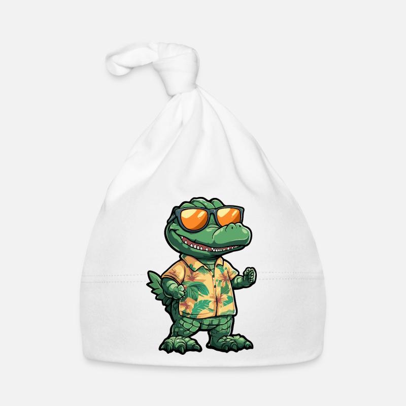 Vacances à Aligator Comic Bonnet bio Bébé