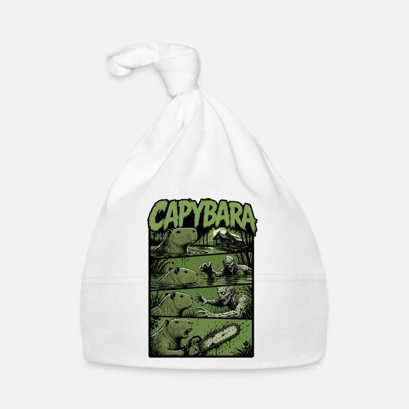 Capybara du Marais Zombie Bonnet bio Bébé