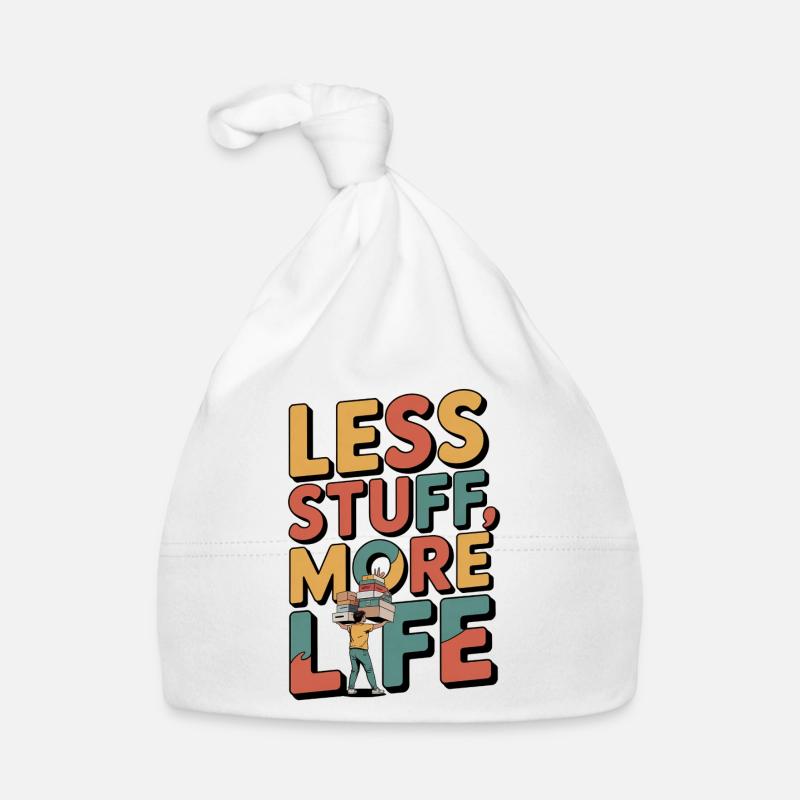 Less Stuff, More Life Baby Bio-Mütze