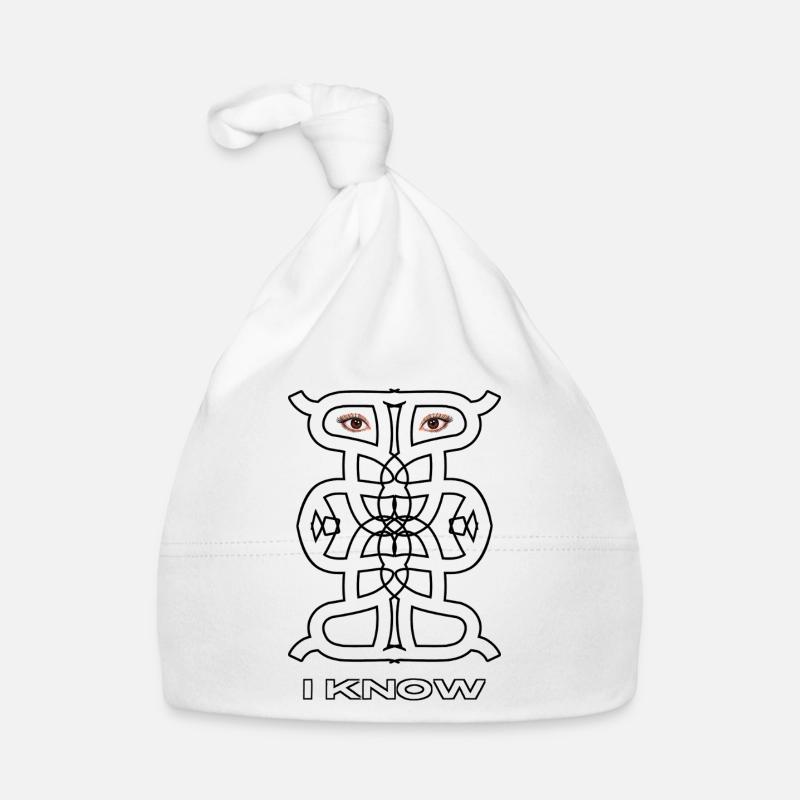 I Know - Abstract Symbolic Observer Organic Baby Cap