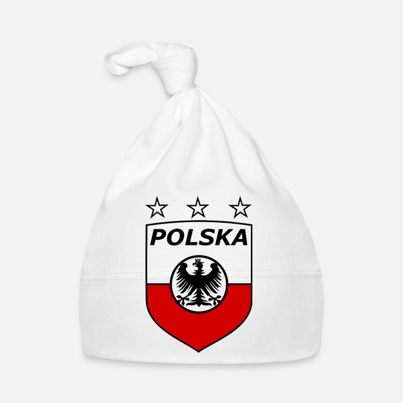 Polnisches Adlerwappen Schild Baby Bio-Mütze