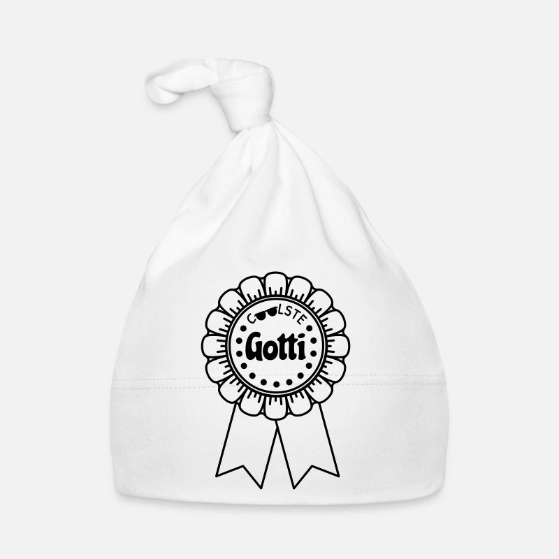 Coolest Gotti - Organic Baby Cap - white