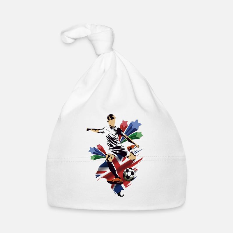 Inglaterra - Angleterre - Drapeaux Bonnet bio Bébé