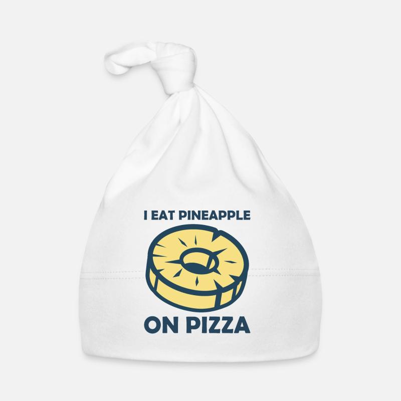 Je mange de l'ananas sur une pizza Bonnet bio Bébé