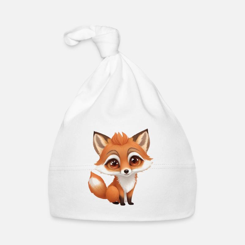 Süßer sitzender Fuchs Baby Bio-Mütze