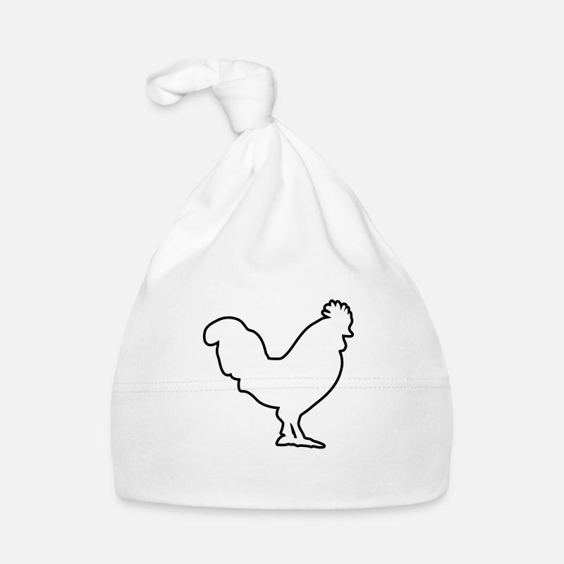 chicken design Organic Baby Cap