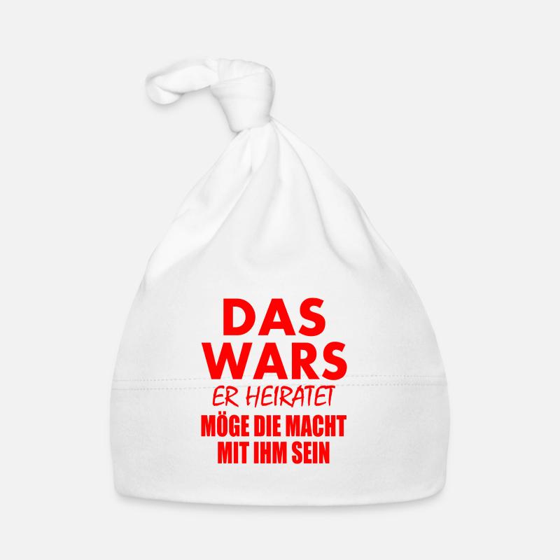 Das wars er heiratet Baby Bio-Mütze