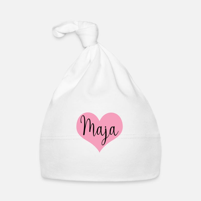 Maja | First name | Surname Organic Baby Cap